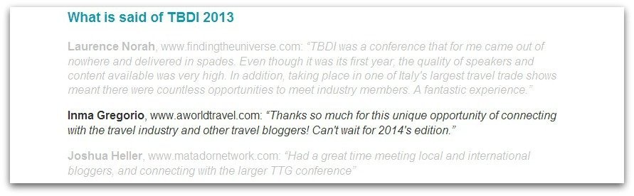 TBDI website quotes me